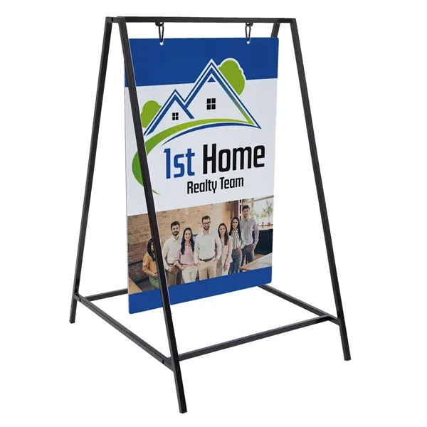 Aluminum Swing A-frame Imprinted Kit (Double-Sided) - Aluminum Swing A-frame Imprinted Kit (Double-Sided) - Image 0 of 3