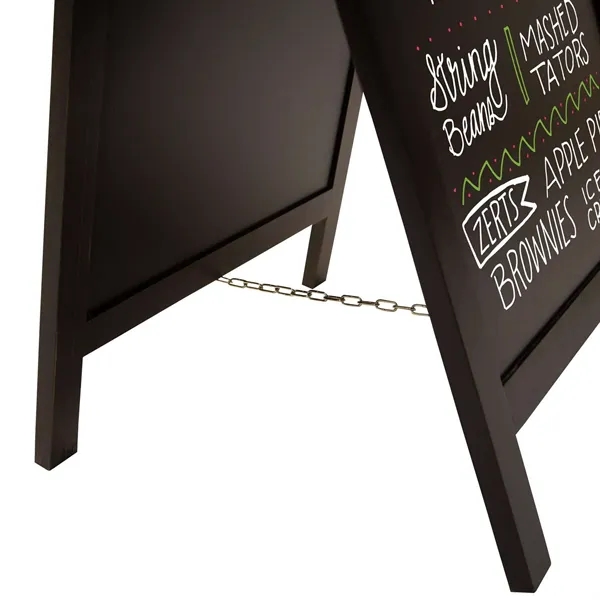 32" Deluxe Wood A-Frame Imprinted Chalkboard Kit - 32" Deluxe Wood A-Frame Imprinted Chalkboard Kit - Image 3 of 3