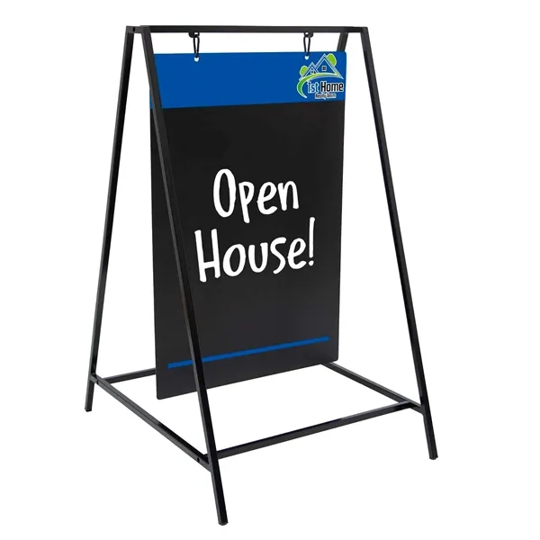 Chalkboard Swing A-frame Imprinted Kit (Double-Sided) - Chalkboard Swing A-frame Imprinted Kit (Double-Sided) - Image 0 of 3