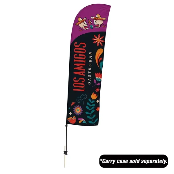 10.5' Value Blade Sail Sign Flag Kit Single-Sided Spike Base - 10.5' Value Blade Sail Sign Flag Kit Single-Sided Spike Base - Image 0 of 2