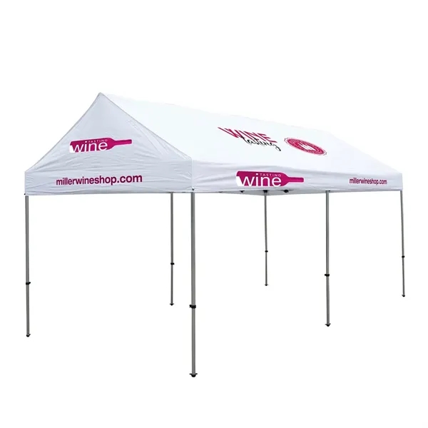 10' x 20' Gable Tent Kit (Full-Color Imprint, 6 Locations) - 10' x 20' Gable Tent Kit (Full-Color Imprint, 6 Locations) - Image 0 of 5