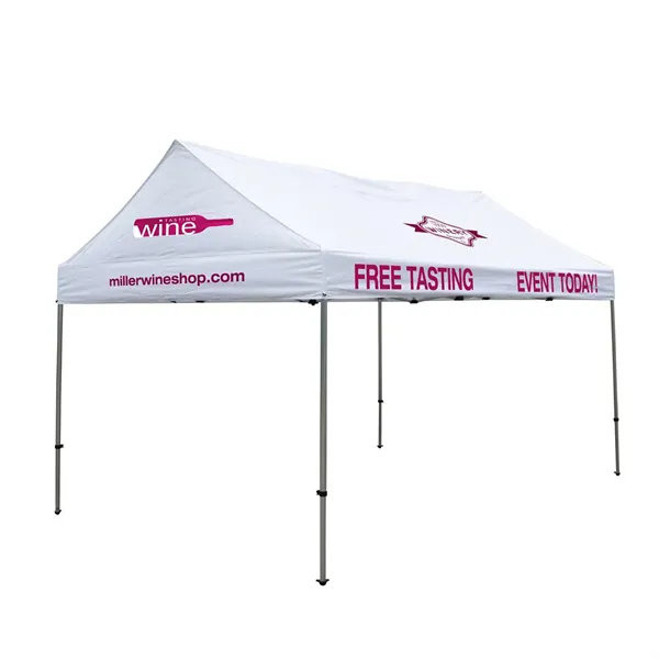 10' x 15' Gable Tent Kit (Full-Color Imprint, 5 Locations) - 10' x 15' Gable Tent Kit (Full-Color Imprint, 5 Locations) - Image 0 of 5