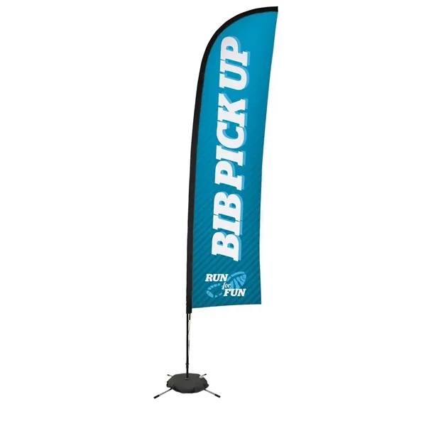 13' Premium Blade Sail Sign Flag, 1-Sided, Scissor Base - 13' Premium Blade Sail Sign Flag, 1-Sided, Scissor Base - Image 0 of 5