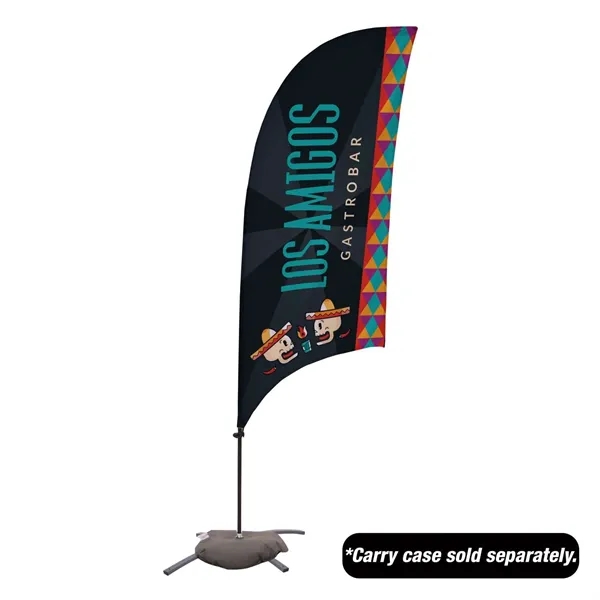 7.5' Value Razor Sail Sign Flag - 1-Sided with Cross Base - 7.5' Value Razor Sail Sign Flag - 1-Sided with Cross Base - Image 0 of 4