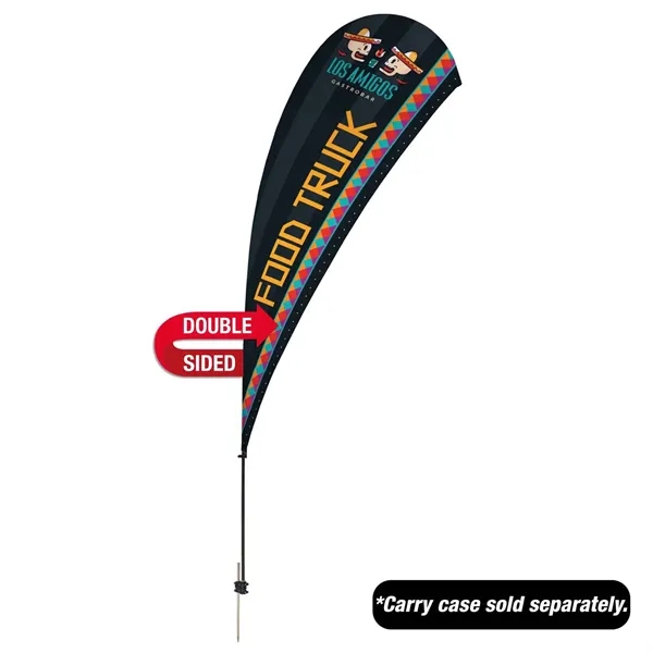 13' Value Teardrop Sail Sign Flag - 2-Sided with Spike - 13' Value Teardrop Sail Sign Flag - 2-Sided with Spike - Image 0 of 3