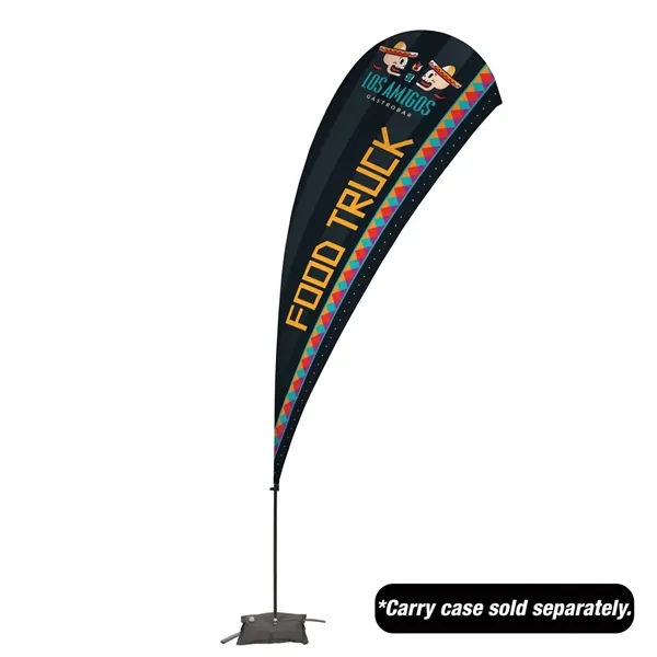 13' Value Teardrop Sail Sign Flag - 1-Sided with Cross Base - 13' Value Teardrop Sail Sign Flag - 1-Sided with Cross Base - Image 0 of 5