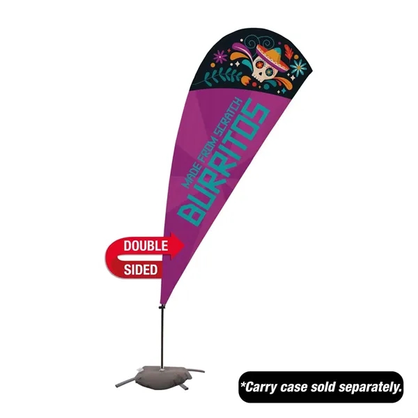 9.5' Value Teardrop Sail Sign Flag- 2-Sided with Cross Base - 9.5' Value Teardrop Sail Sign Flag- 2-Sided with Cross Base - Image 0 of 6
