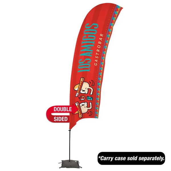 15' Value Razor Sail Sign Flag - 2-Sided with Cross Base - 15' Value Razor Sail Sign Flag - 2-Sided with Cross Base - Image 0 of 5