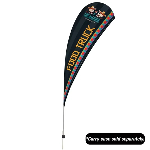 13' Value Teardrop Sail Sign Flag - 1-Sided with Spike - 13' Value Teardrop Sail Sign Flag - 1-Sided with Spike - Image 0 of 3