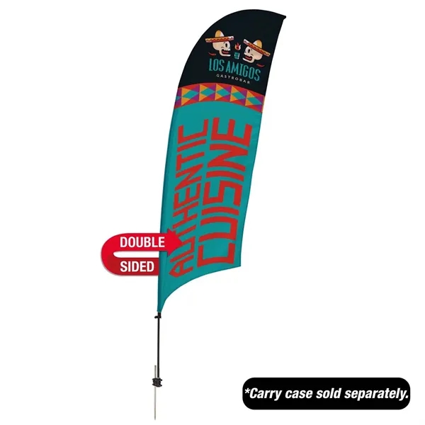 10.5' Value Razor Sail Sign Flag - 2-Sided with Ground Spike - 10.5' Value Razor Sail Sign Flag - 2-Sided with Ground Spike - Image 0 of 3