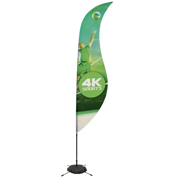 13' Streamline Sabre Sail Sign Flag, 1-Sided, Scissor Base - 13' Streamline Sabre Sail Sign Flag, 1-Sided, Scissor Base - Image 0 of 4