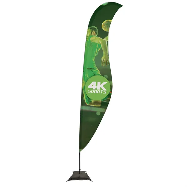 17' Streamline Sabre Sail Sign Flag, 1-Sided, Scissor Base - 17' Streamline Sabre Sail Sign Flag, 1-Sided, Scissor Base - Image 0 of 4