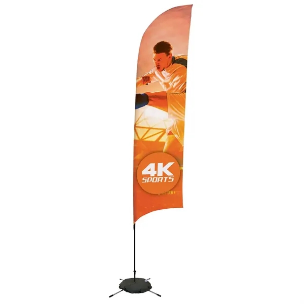 13' Streamline Razor Sail Sign Flag, 1-Sided, Scissor Base - 13' Streamline Razor Sail Sign Flag, 1-Sided, Scissor Base - Image 0 of 5