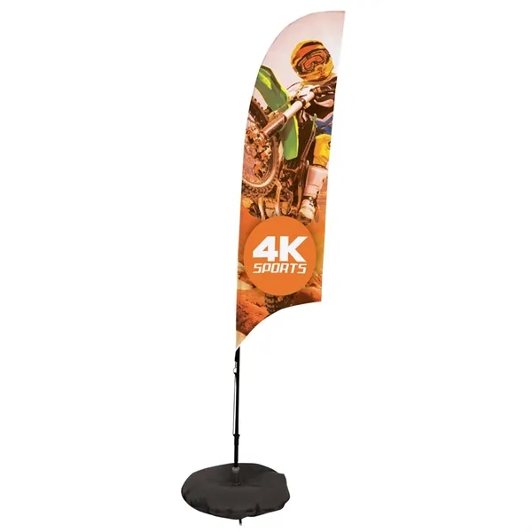 7' Streamline Razor Sail Sign Flag, 1-Sided, 3-Leg Scissor - 7' Streamline Razor Sail Sign Flag, 1-Sided, 3-Leg Scissor - Image 0 of 4