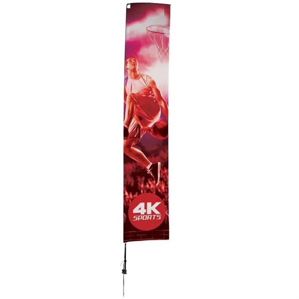 14.5' Streamline Rectangle Sail Sign Flag, 1-Sided, Spike - 14.5' Streamline Rectangle Sail Sign Flag, 1-Sided, Spike - Image 0 of 4