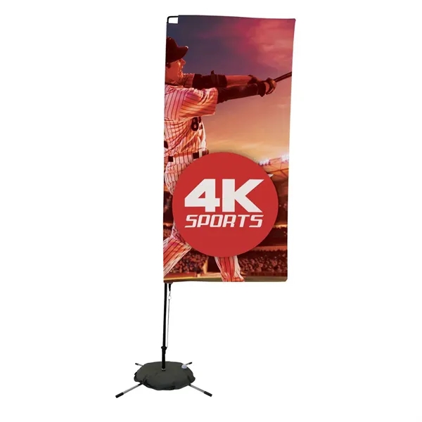 7' Streamline Rectangle Sail Sign Flag, 1-Sided, Scissor - 7' Streamline Rectangle Sail Sign Flag, 1-Sided, Scissor - Image 0 of 5