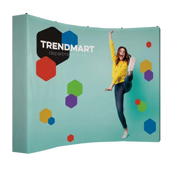 10' Curved Splash Floor Display Wrap Kit (Poly Knit) - 10' Curved Splash Floor Display Wrap Kit (Poly Knit) - Image 0 of 5