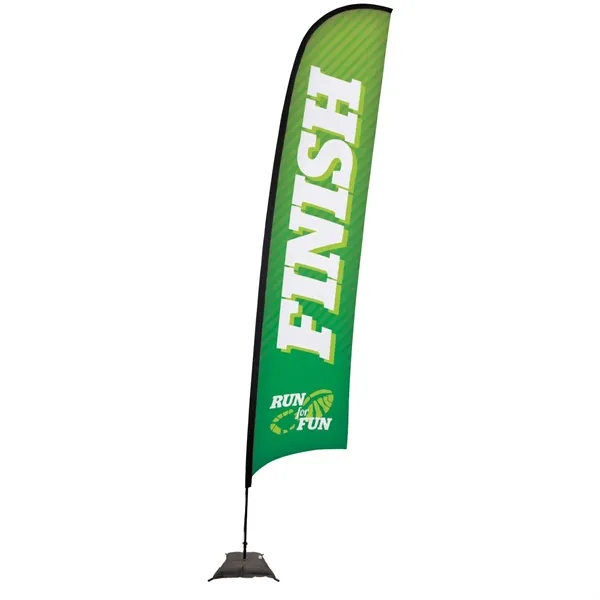 17' Premium Razor Sail Sign Flag, 1-Sided, Scissor Base - 17' Premium Razor Sail Sign Flag, 1-Sided, Scissor Base - Image 0 of 4