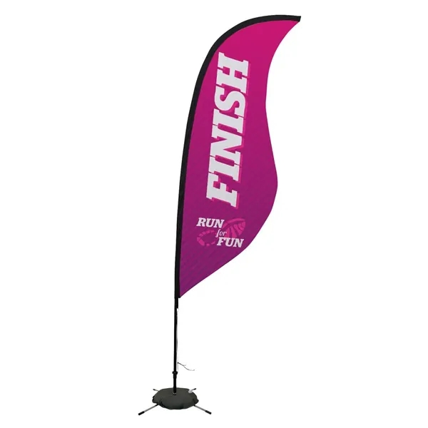 9' Premium Sabre Sail Sign Flag, 1-Sided, Scissor Base - 9' Premium Sabre Sail Sign Flag, 1-Sided, Scissor Base - Image 0 of 4