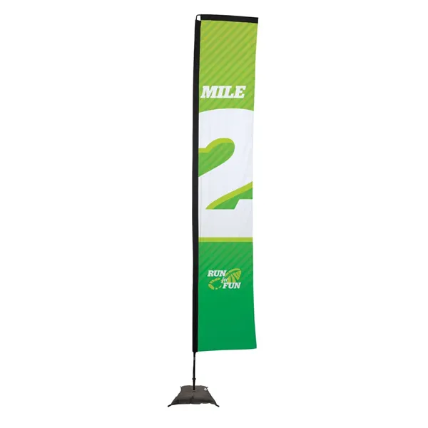 14.5' Premium Rectangle Sail Sign Flag 1-Sided, Scissor Base - 14.5' Premium Rectangle Sail Sign Flag 1-Sided, Scissor Base - Image 0 of 4
