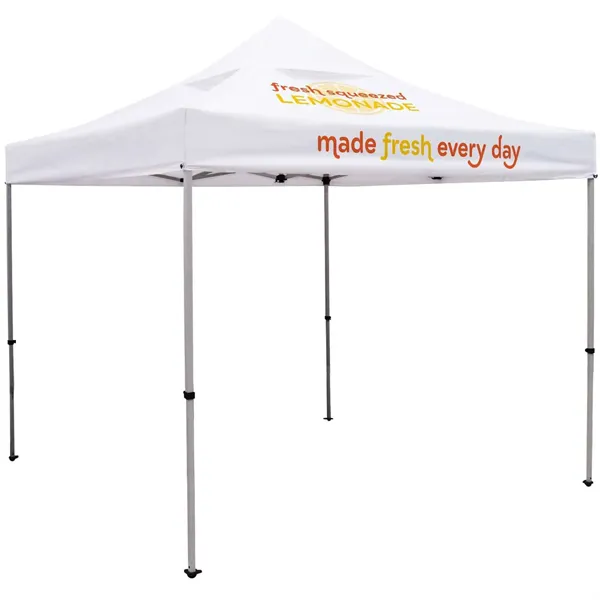 10' Deluxe Tent, Vented Canopy (Imprinted, 2 Locations) - 10' Deluxe Tent, Vented Canopy (Imprinted, 2 Locations) - Image 0 of 3