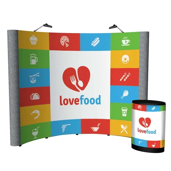 10' Echo Pop-Up Display Kit (Mural with Fabric and Lights) - 10' Echo Pop-Up Display Kit (Mural with Fabric and Lights) - Image 0 of 2