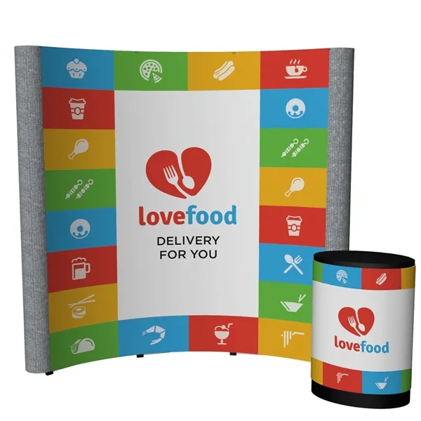 8' Echo Pop-Up Kit (Mural with Fabric Ends) - 8' Echo Pop-Up Kit (Mural with Fabric Ends) - Image 0 of 2
