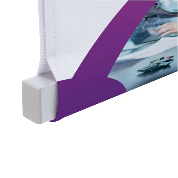 Custom Flex Banner Display Single-Banner with Lit Racks Kit