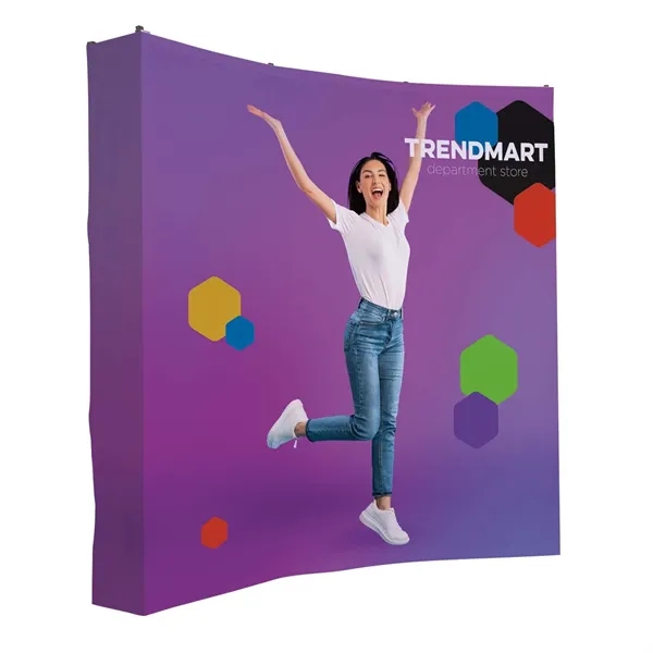 8' Curved Splash Floor Display Wrap Kit (Recycled Polyester)