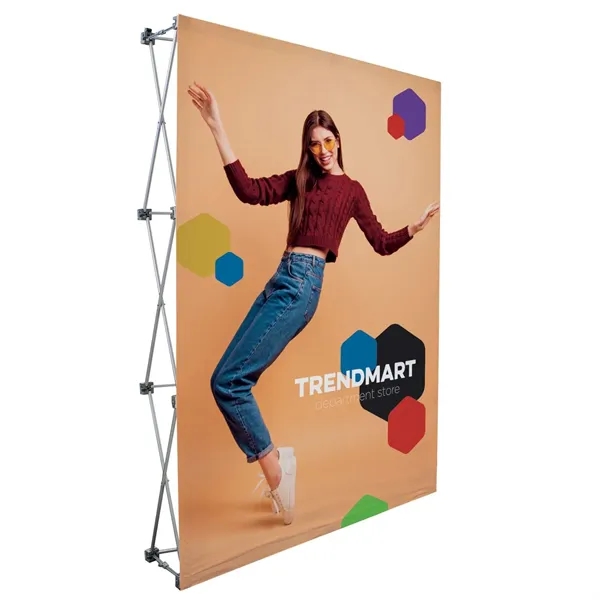 5' Straight Splash Floor Display Face Kit Recycled Polyester