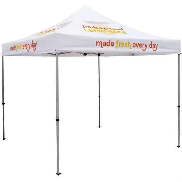 10' Deluxe Tent, Vented Canopy (Imprinted, 4 Locations)