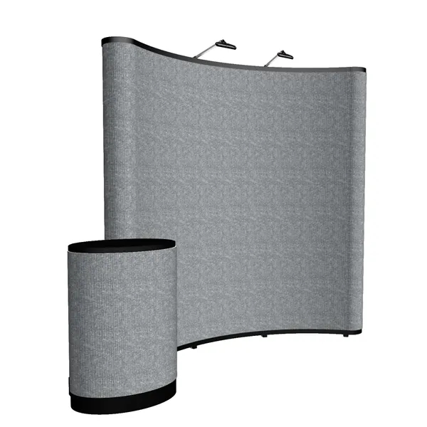 8' Curved Show 'N Rise Floor Display Kit (Fabric) - 8' Curved Show 'N Rise Floor Display Kit (Fabric) - Image 0 of 7