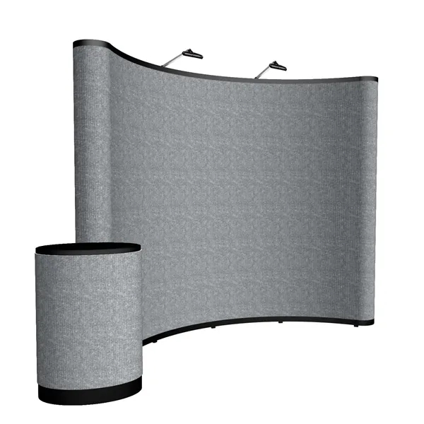 10' Curved Show 'N Rise Floor Display Kit (Fabric)