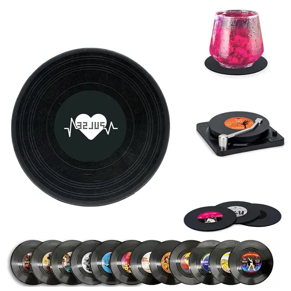 Pvc Drink Record Coaster - Pvc Drink Record Coaster - Image 0 of 3