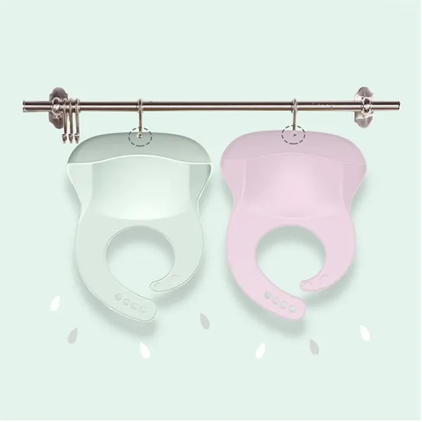 Food-Grade Silicone Baby Bibs with Adjustable Neck Fasteners - Food-Grade Silicone Baby Bibs with Adjustable Neck Fasteners - Image 2 of 2