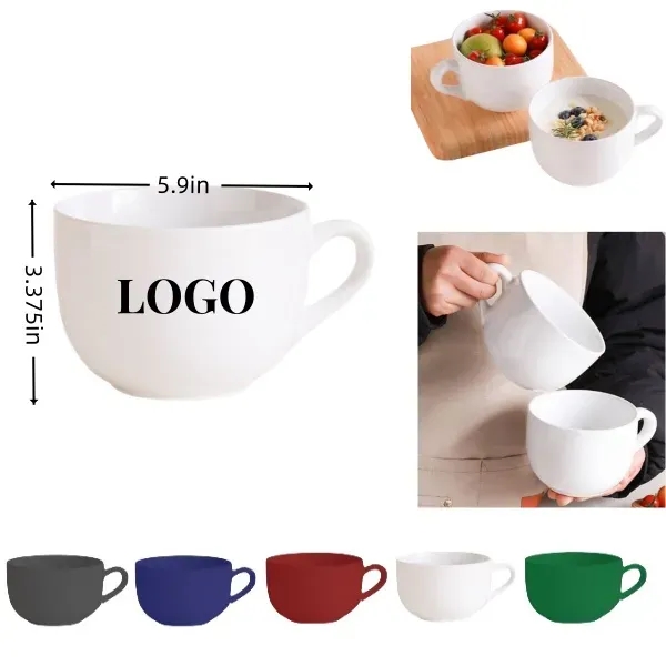 18oz Ceramic Microwave Safe Cappuccino Mug With Smooth Glaze - 18oz Ceramic Microwave Safe Cappuccino Mug With Smooth Glaze - Image 0 of 0