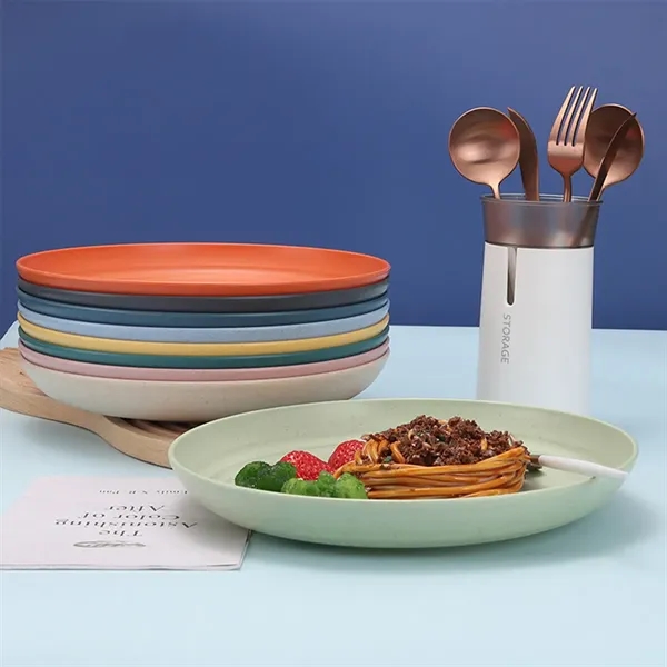 Environmentally friendly creative wheat straw dinner plates - Environmentally friendly creative wheat straw dinner plates - Image 3 of 4