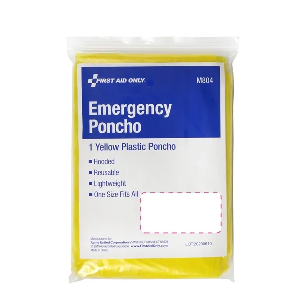 RAIN PONCHO WITH CUSTOM LABEL - RAIN PONCHO WITH CUSTOM LABEL - Image 1 of 1