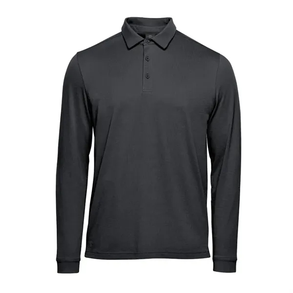 Men's Nevada Long Sleeve Micro Pique Polo - Men's Nevada Long Sleeve Micro Pique Polo - Image 4 of 4