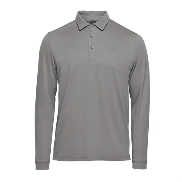 Men's Nevada Long Sleeve Micro Pique Polo - Men's Nevada Long Sleeve Micro Pique Polo - Image 2 of 4