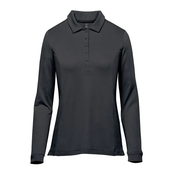 Women's Nevada Long Sleeve Micro Pique Polo - Women's Nevada Long Sleeve Micro Pique Polo - Image 1 of 4