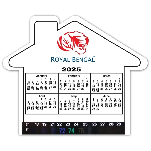 House Shaped Thermo Magnet w/ 6 Month Calendar - MADE IN USA - House Shaped Thermo Magnet w/ 6 Month Calendar - MADE IN USA - Image 0 of 0