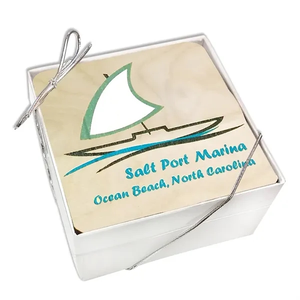 Ultra Vivid Birch Wood Coaster Set of 4 - Ultra Vivid Birch Wood Coaster Set of 4 - Image 0 of 1
