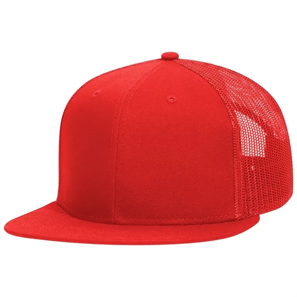 Cotton Blend 6 Panel Mesh Back Hat - Cotton Blend 6 Panel Mesh Back Hat - Image 68 of 83