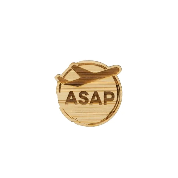Custom Bamboo Lapel Pins Engraved - Custom Bamboo Lapel Pins Engraved - Image 2 of 5