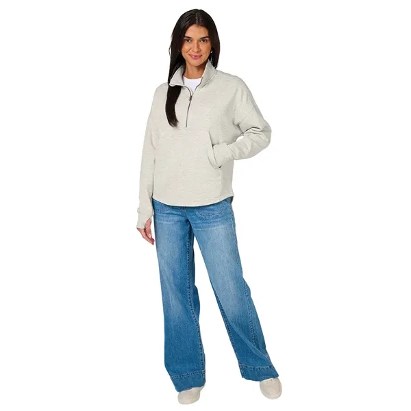 Women's Willow Half Zip Sweatshirt - Women's Willow Half Zip Sweatshirt - Image 4 of 35