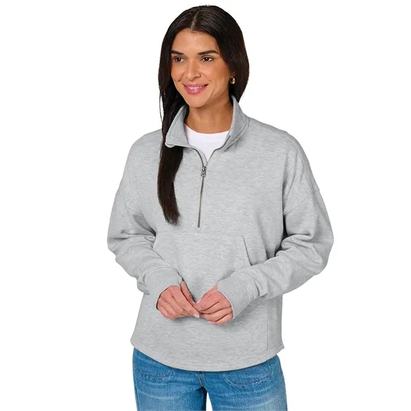 Women's Willow Half Zip Sweatshirt - Women's Willow Half Zip Sweatshirt - Image 20 of 35