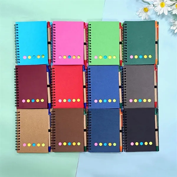 Pocket Business Spiral Notebook With Sticky Notes - Pocket Business Spiral Notebook With Sticky Notes - Image 5 of 7
