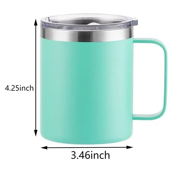 12oz Insulated Stainless Steel Coffee Tumbler Tea Cup - 12oz Insulated Stainless Steel Coffee Tumbler Tea Cup - Image 2 of 5