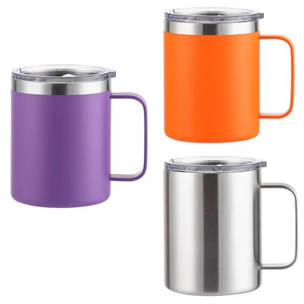 12oz Insulated Stainless Steel Coffee Tumbler Tea Cup - 12oz Insulated Stainless Steel Coffee Tumbler Tea Cup - Image 3 of 5